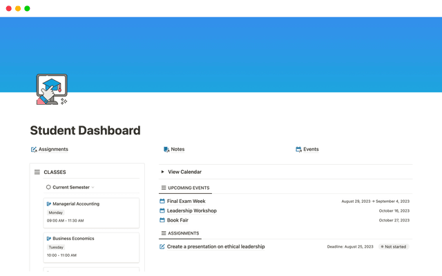 Student Dashboard