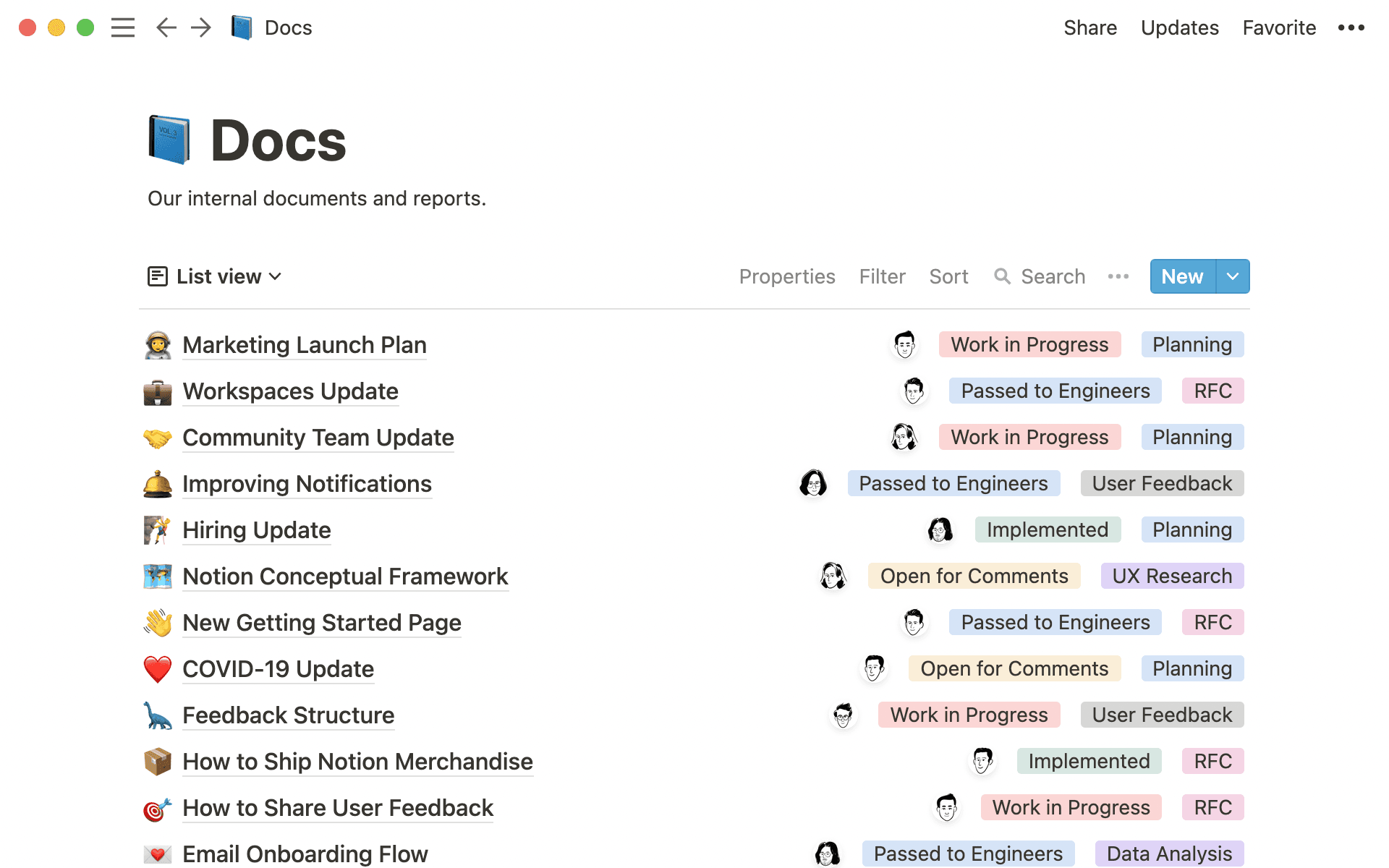 Our company-wide docs database.