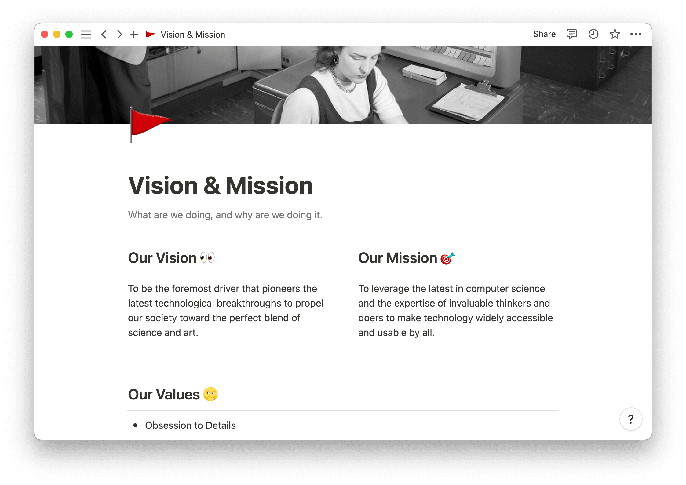 Mission statement examples